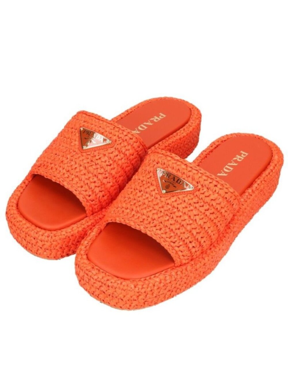 Prada Clochette Flat Slide Sandals